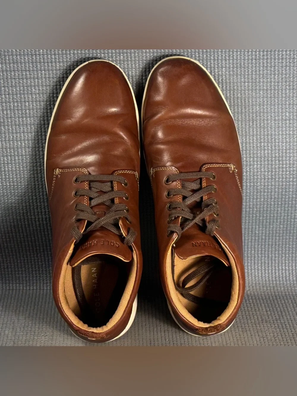 Cole Haan Vartan 2.0 Chukka Boots Brown Leather Shoes Lace Up C32238 Men Size 12